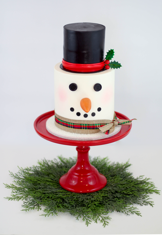 Frosty Snowman Cake