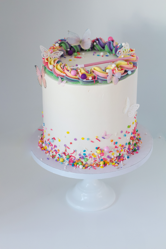 Rainbow Butterfly Cake