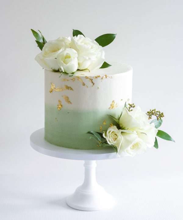 Sage & Gold Celebration Cake
