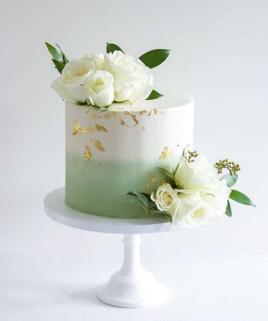 Sage & Gold Celebration Cake
