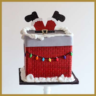 Santa Chimney Cake
