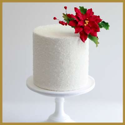 Poinsettia Cake