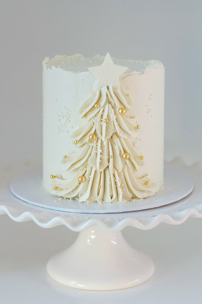 White Rough Edge Christmas Tree
