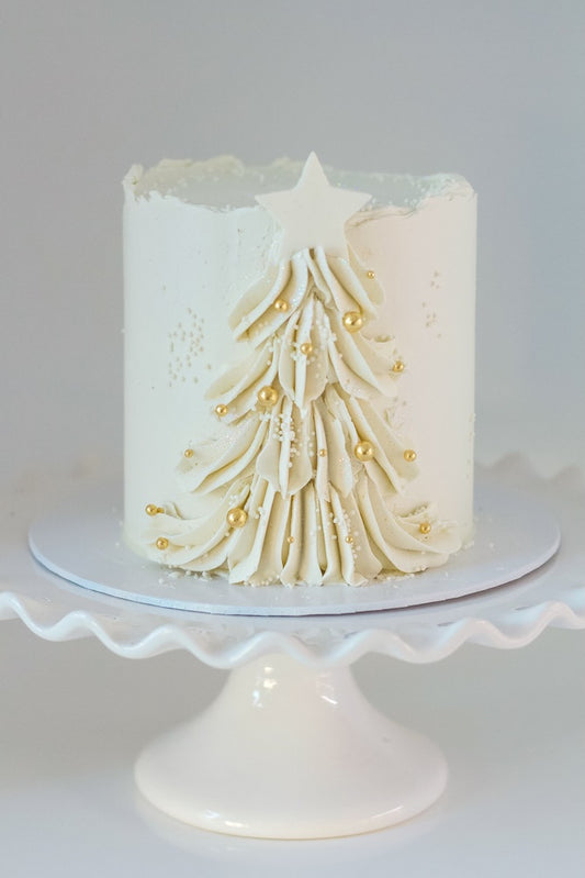 White Rough Edge Christmas Tree